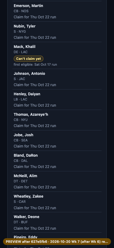 Free agents: a 
